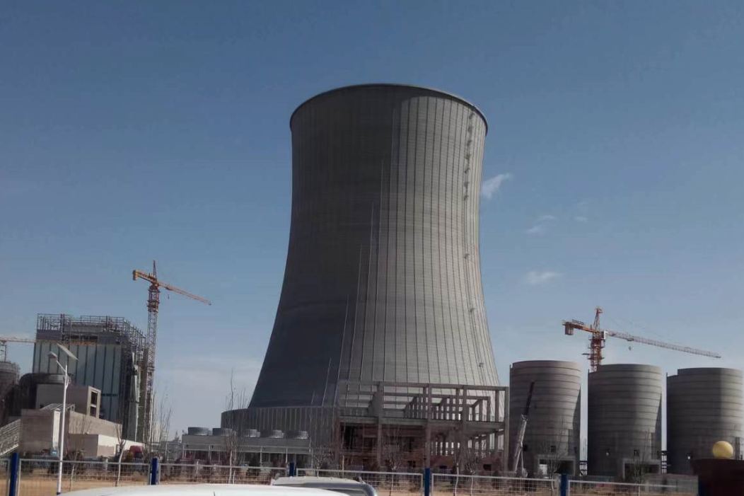 Power plant project with steel bar grating