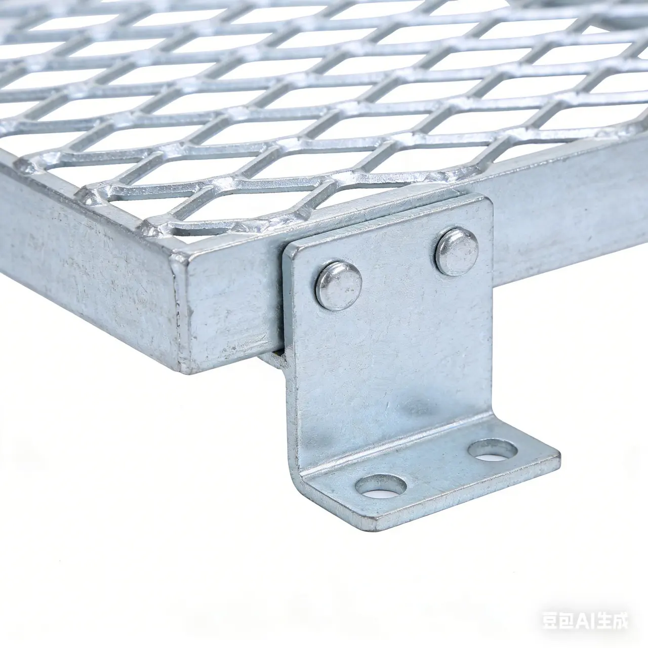 Steel banding bar and grating edge component