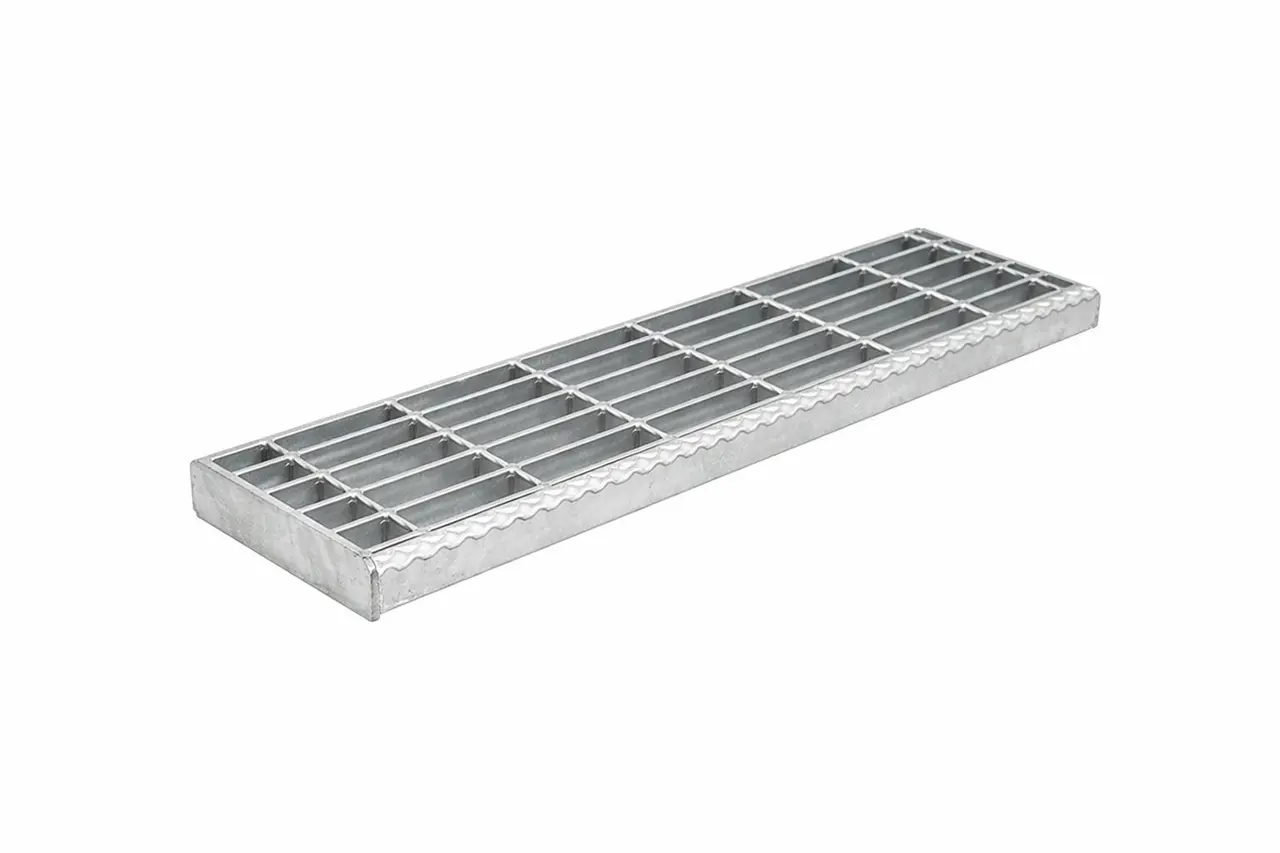 Steel stair tread