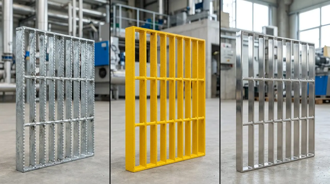 Comparison of galvanized and coated steel grating in industrial service