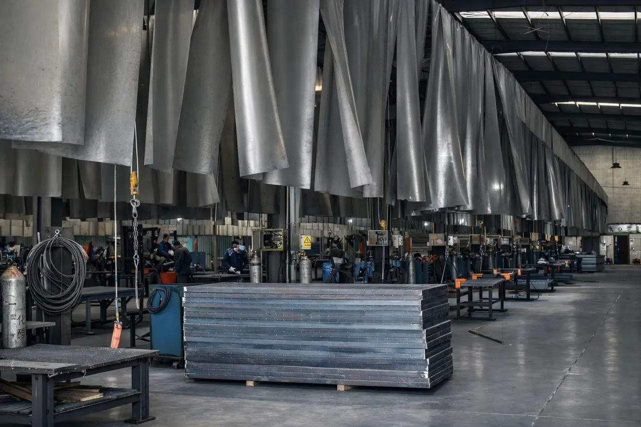 Wiberg Metal factory — steel grating production