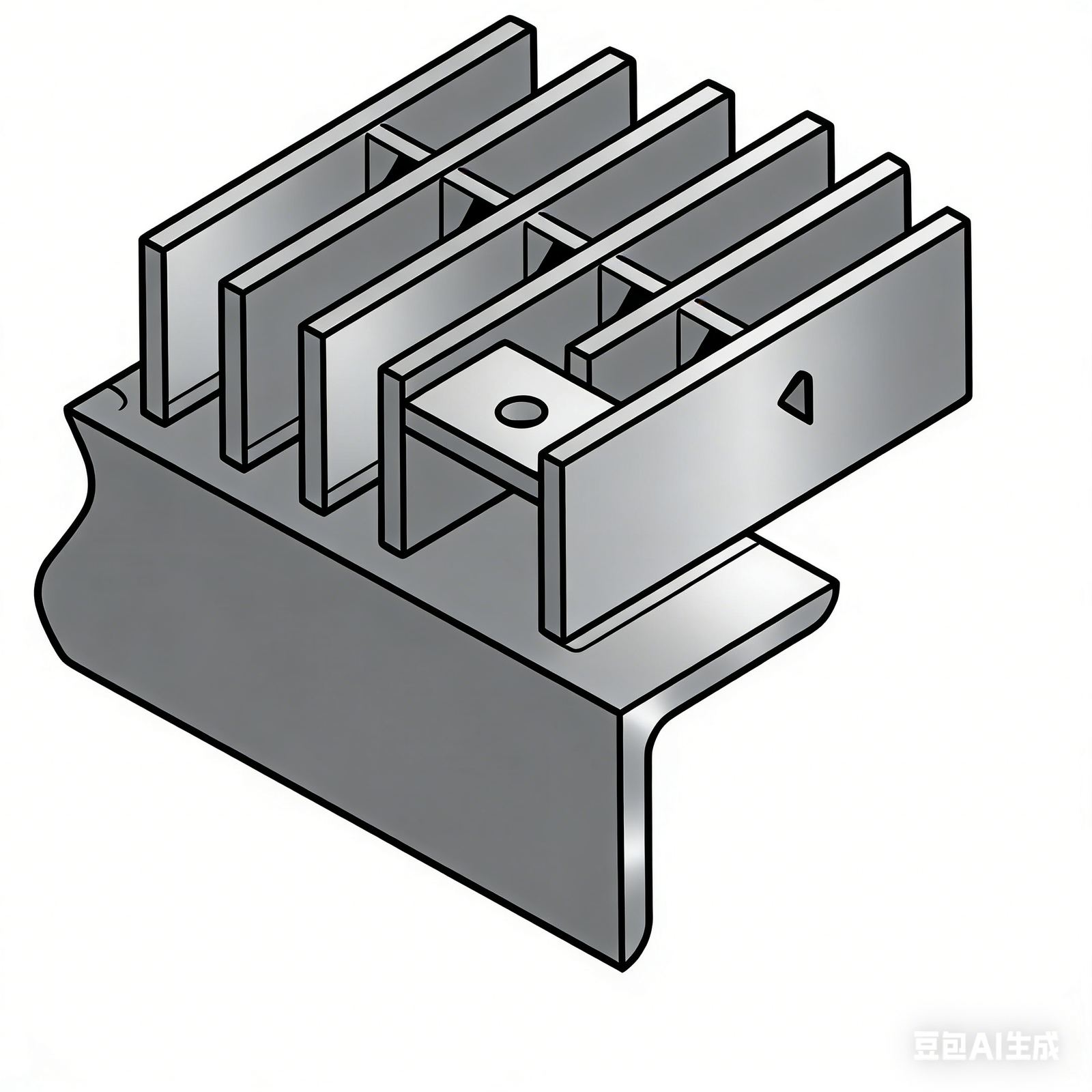 Industrial anchor component for steel structures