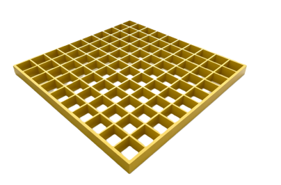 FRP grating panel on a white background